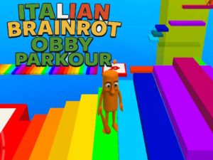 Hra Italský mozek obby parkour 