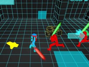 Hra Steakman Neon Battle on Swords
