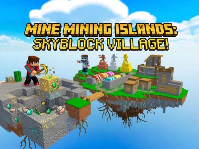 Hra Mine Mining Islands: Skyblock Village!