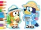 Hra Coloring Book: Bluey Camping