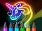 Hra Learn to Draw Glow Cartoon
