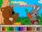Hra Coloring book: Bear and rabbit