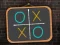 Hra Tic Tac Toe blackboard