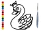 Hra Back To School: Swan Coloring Book