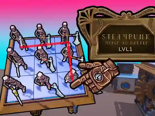 Hra Steampunk Merge To Battle