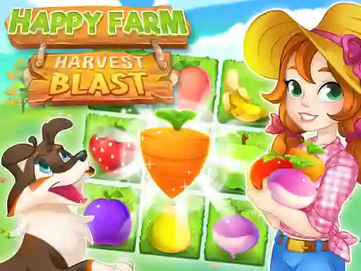 Hra Happy Farm Harvest Blast