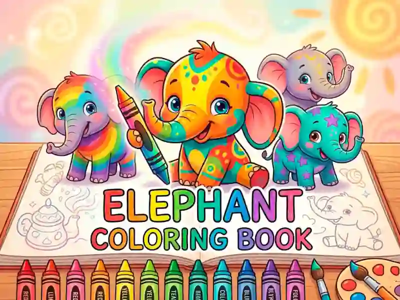 Hra Elephant Coloring Book