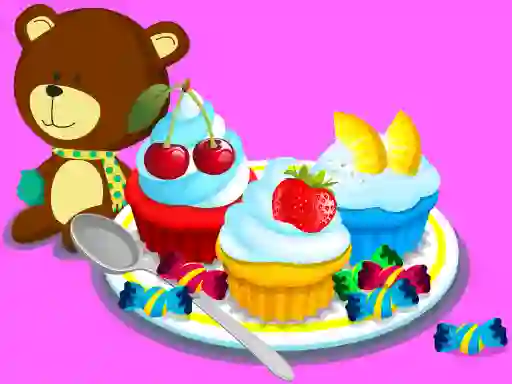 Hra Cooking Colorful Cupcakes