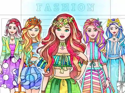 Hra Girl Coloring Dress Up Games