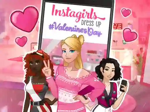 Hra Instagirls: Valentine Dress Up