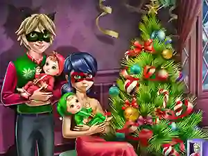 Hra Dotted Girl Family Christmas