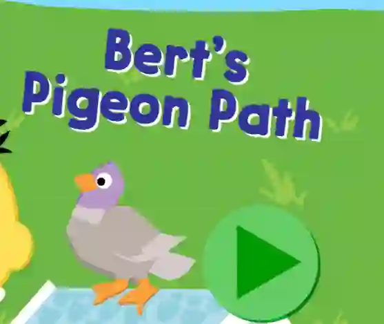 Hra 123 Sesame Street: Bert's Pigeon Path