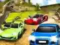 Hra Dino Car Race