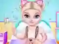 Hra Naughty Baby Elsa's Weekend