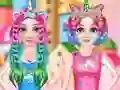 Hra Princesses Rainbow Unicorn Hair Salon