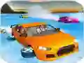 Hra Crazy Water Surfing Car Race