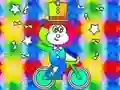Hra Coloring Book: Monkey Rides Unicycle