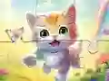 Hra Jigsaw Puzzle: Kitten With Butterfly