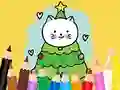 Hra Coloring Book: Cats And Christmas Tree