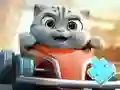 Hra Jigsaw Puzzle: Cat Racing Driver