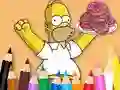Hra Coloring Book: Simpson Doughnut