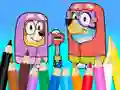 Hra Coloring Book: Bluey Flossing Grannies