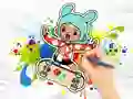 Hra Coloring Book: Toca Boca Skateboard