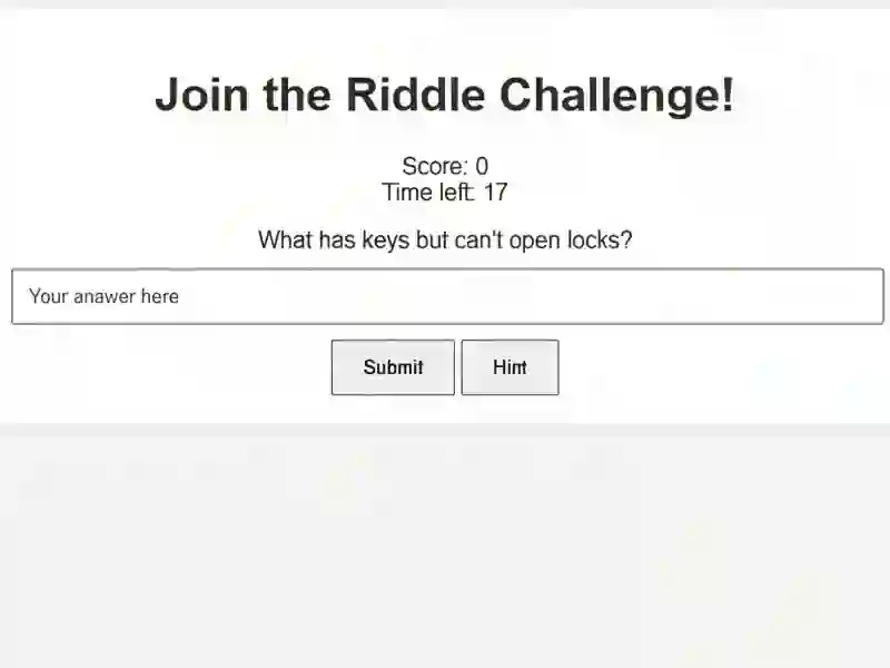 Hra Riddle Challenge