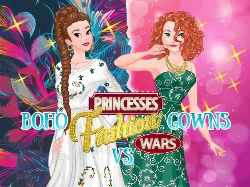 Hra Princesses: Boho Vs Dress Fashion Wars