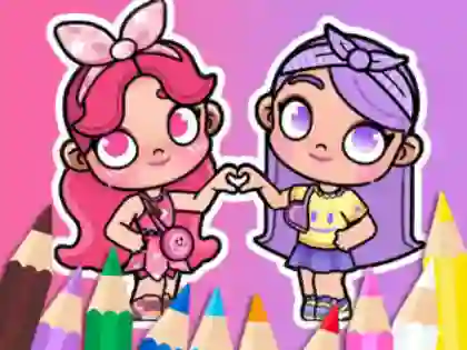 Hra Coloring Book: BFF In Avatar World