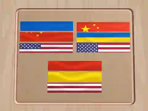 Hra Flag Puzzle Jam: Collect Flags