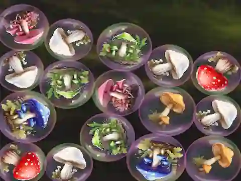 Hra Merge Mushrooms!