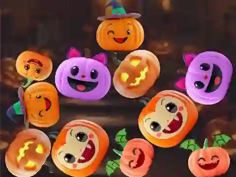 Hra Merge Connect Pumpkins: Halloween!