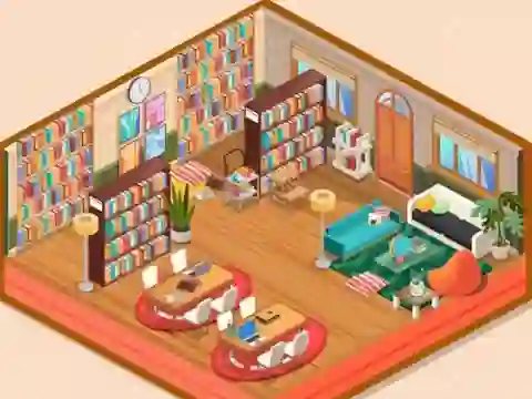 Hra Decor: My Library