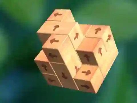 Hra Tap 3D Wood Block Away