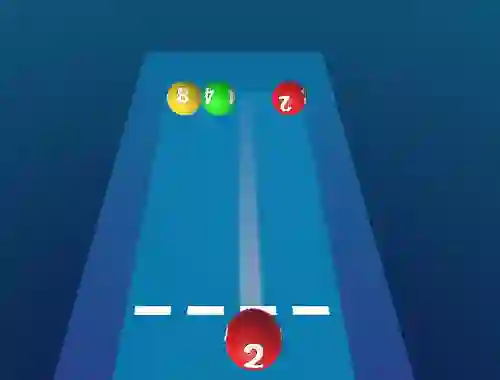 Hra Merge The Balls 2048 Billiards!
