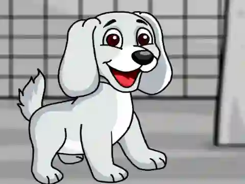 Hra Rescue the White Puppy from Cage