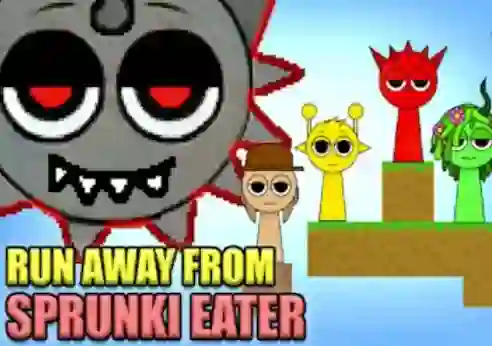 Hra Run Away From Sprunki Eater