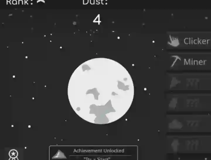 Hra Planet Clicker Dust Collector