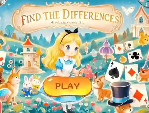 Hra Find The Differences: Alice In Wonderland