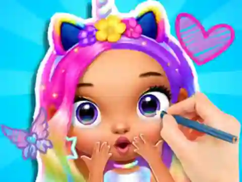 Hra Coloring Book: Fashion Barbie Princess
