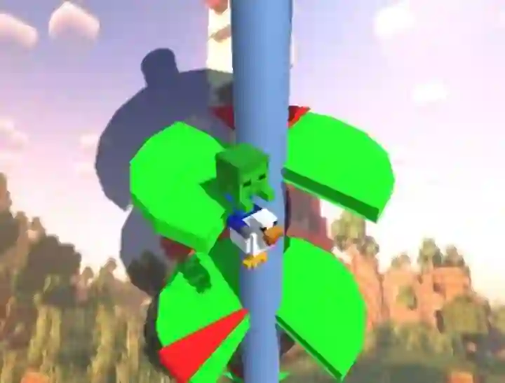 Hra Chicken Jockey Helix Jump