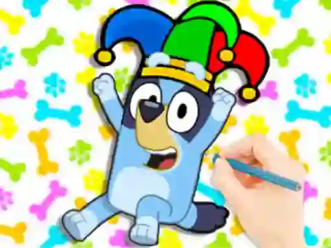 Hra Coloring Book: Clown Bluey
