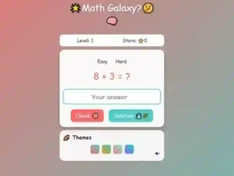 Hra Math Galaxy