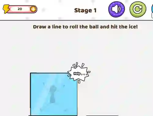 Hra Save The Stick Draw Line