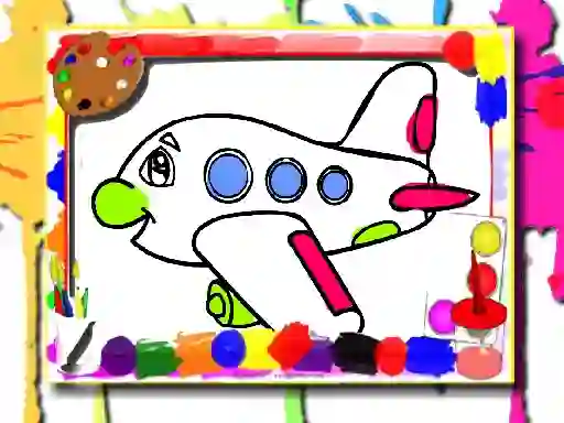 Hra Airplane Coloring Book