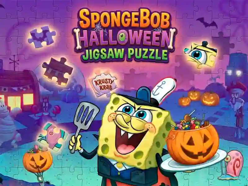 Hra SpongeBob Halloween Jigsaw Puzzle