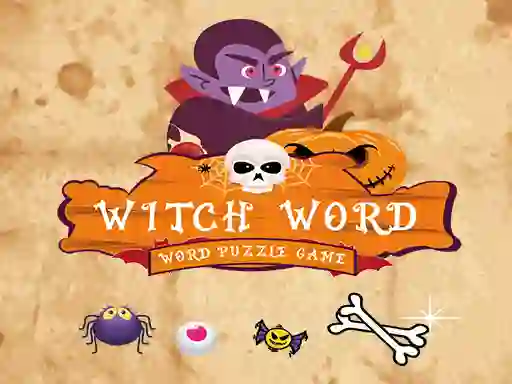 Hra Witch Word Halloween Puzzel Game