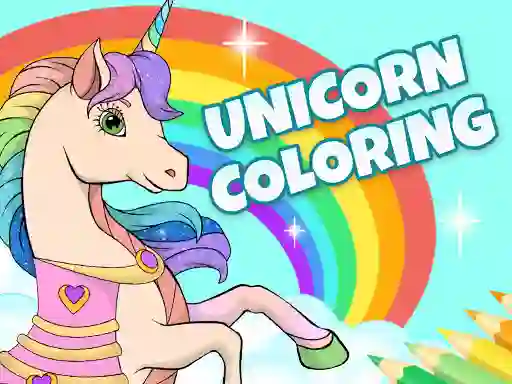Hra Unicorn Dress Up Coloring Book