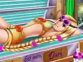 Hra Goldie Princess Tanning
